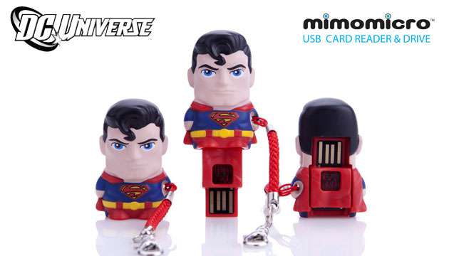 Pen Drive (leitor de MicroSD) Mimomicro DC Comics SuperMan